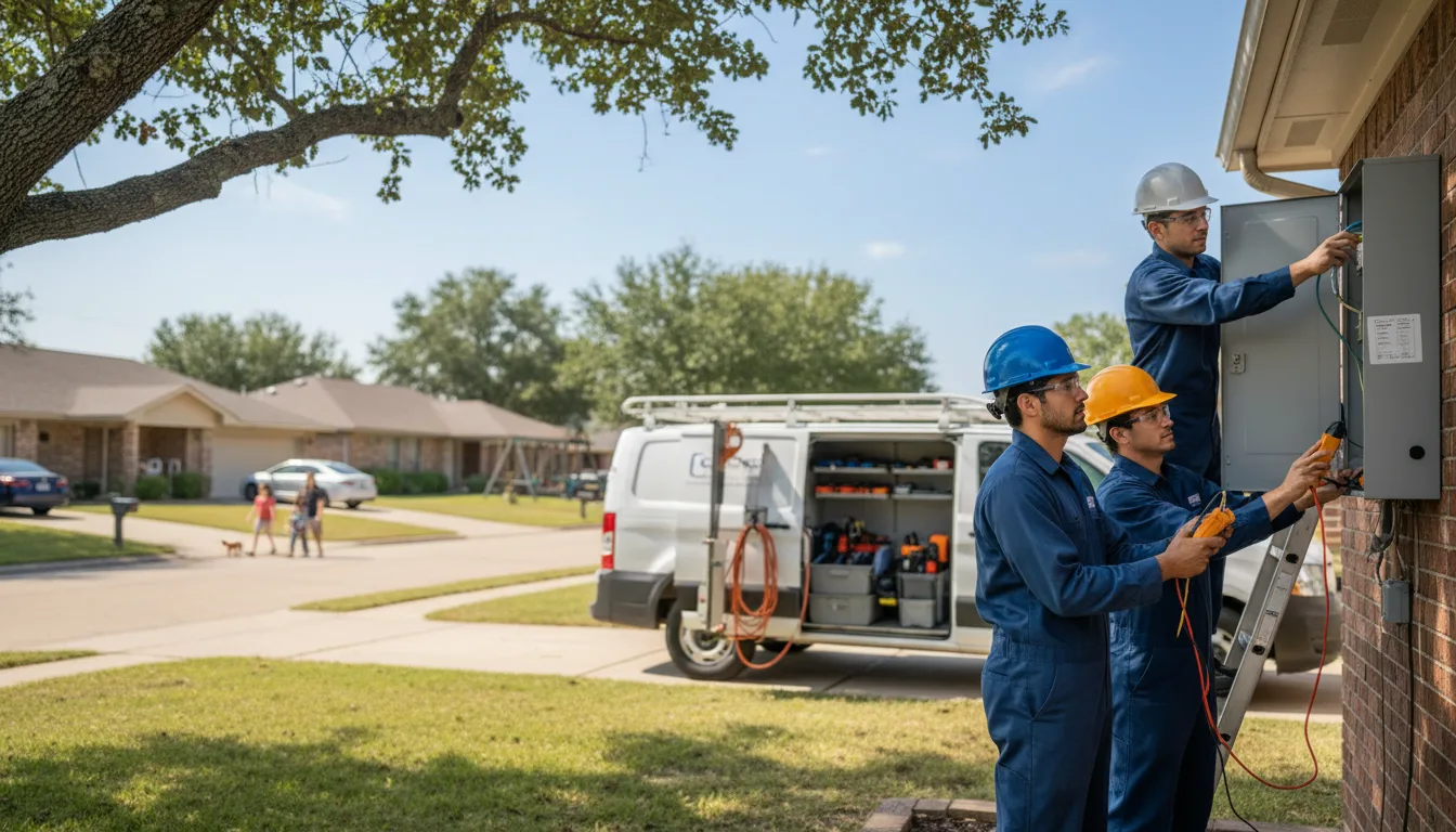 Certified electrician providing emergency electrical services in Rutland, IA